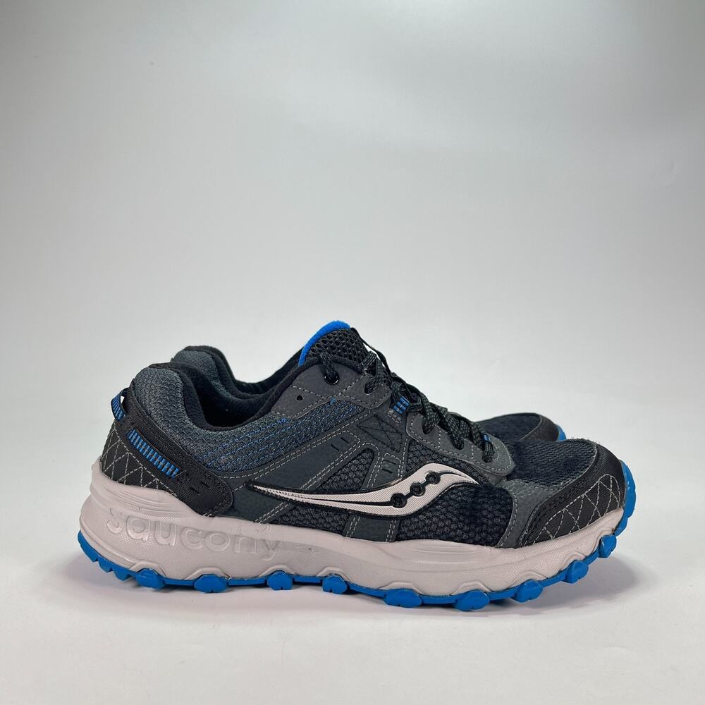 Saucony Grid Raptor TR 2 Gray Blue Trail Running Shoes S25428-1 Men’s 9.5 Wide